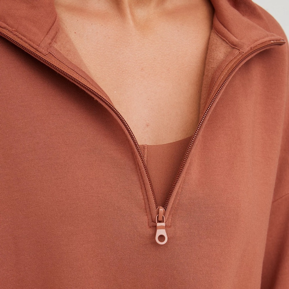 🆕 OFFLINE By Aerie OTT Fleece Quarter Zip Sweatshirt size XL - Picture 3 of 10